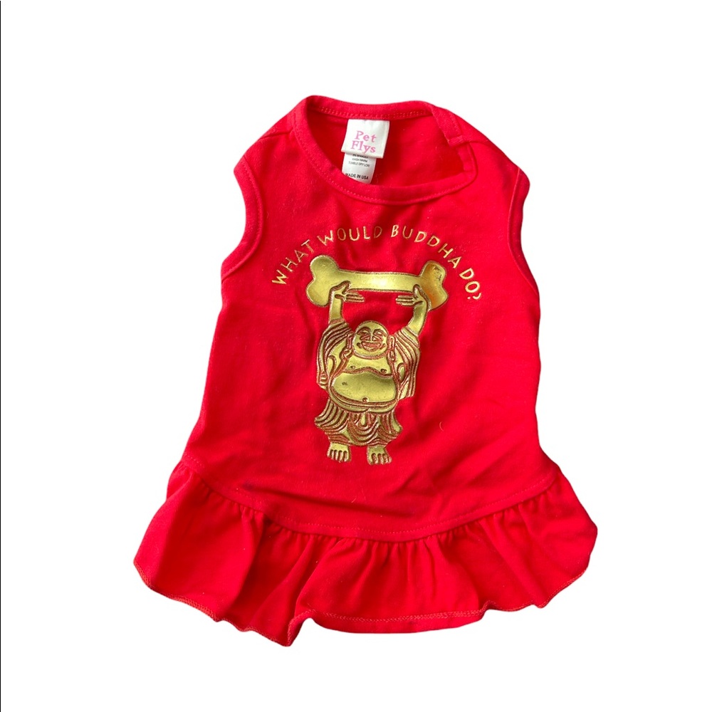 Pet Flys Buddha ruffle dress